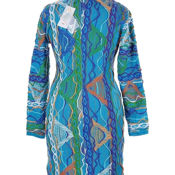 Vibrant Multicolor Knit Dress - Picture 2 of 7